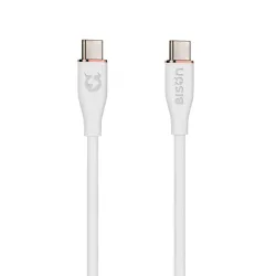 Cáp sạc nhanh Bison CB100 White | C to C, 60W, 1.2m - Bezon Buôn Ma Thuột