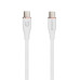 Cáp sạc nhanh Bison CB100 White | C to C, 60W, 1.2m - 1
