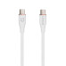 Cáp sạc nhanh Bison CB100 White | C to C, 60W, 1.2m - 2