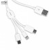 Cáp Sạc Pisen 3 in 1 AP07-1200 ( Type-C/ Lightning/ MicroUSB ) 1.2m - 2