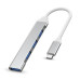 Bộ chia Type-C ra 4 cổng USB (3*USB 2.0 + 1*USB 3.0) MingXin, Màu bạc - 1