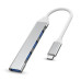 Bộ chia Type-C ra 4 cổng USB (3*USB 2.0 + 1*USB 3.0) MingXin, Màu bạc - 2