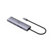 Bộ chuyển đổi đa cổng USB-C RAPOO (XD71) | USB-C to HDMI 4K 60Hz, 2 x USB-A 3.0, RJ45, SD/TF Card, PD - 1