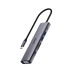 Bộ chuyển đổi đa cổng USB-C RAPOO (XD71) | USB-C to HDMI 4K 60Hz, 2 x USB-A 3.0, RJ45, SD/TF Card, PD - 4