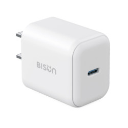 Củ sạc nhanh Bison BCH540 White 20W USB-C PD chuẩn US - Bezon Buôn Ma Thuột