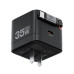 Củ sạc nhanh Movespeed MSA03 35W | Super GaN, Tích hợp Type C, Đen - 2