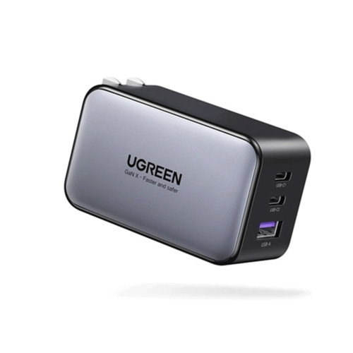 Củ sạc nhanh Ugreen 10334 65W GaN 3 cổng | USB Type-C x2, USB Type A x1, hỗ trợ QC4+, PD 3.0 (CD244)