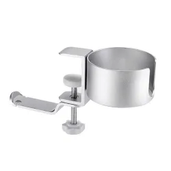 Giá đỡ cốc kẹp bàn Ergotek E525 - Bạc | Hợp kim nhôm, tích hợp móc treo - Bezon Buôn Ma Thuột