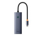 Hub chuyển đổi Type C Baseus Ultra Joy Series 6-Port HUB AIR Space Grey - 2