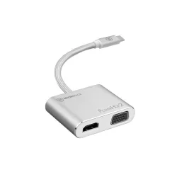 HUB mở rộng kết nối Micropack USB C to 4 Ports VGA Adapter | Silver (MDC-4V-SL) - Bezon Buôn Ma Thuột