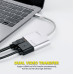 HUB mở rộng kết nối Micropack USB C to 4 Ports VGA Adapter | Silver (MDC-4V-SL) - 3