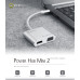 HUB mở rộng kết nối Micropack USB C to 4 Ports VGA Adapter | Silver (MDC-4V-SL) - 4