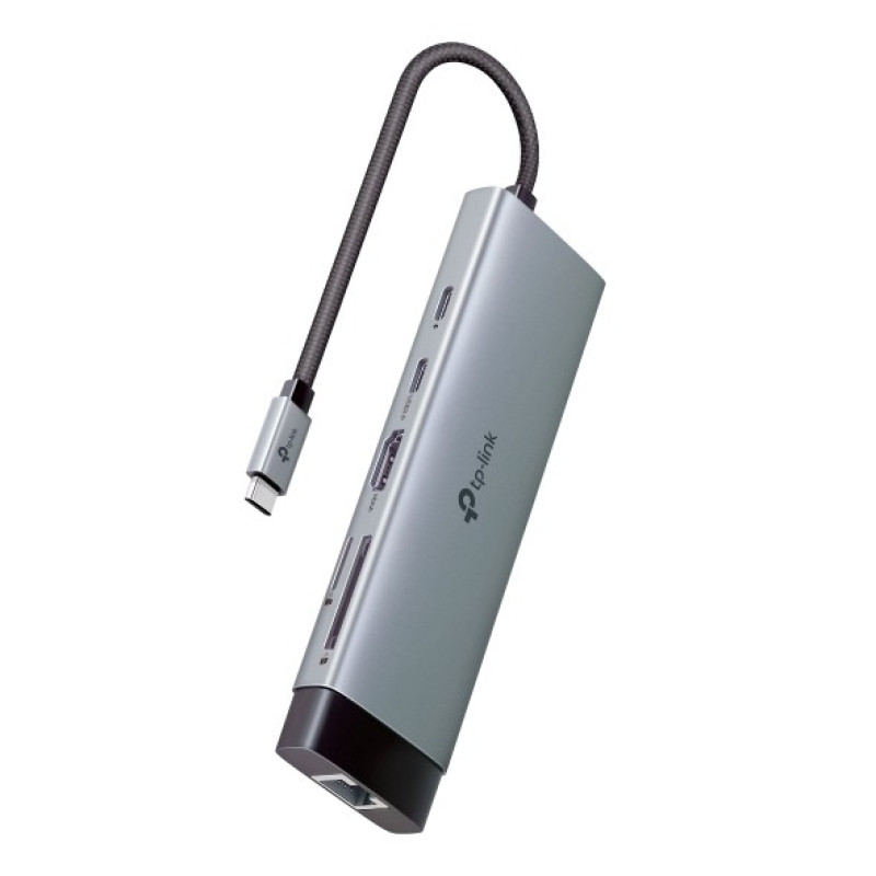 Hub USB Type-C 9 cổng (9 in 1) TP-Link (UH9120C) | 1× HDMI 4K 60Hz, 1× PD 100W, 1× RJ45 1000Mbps, 1× SD + 1× TF (104MBps), 3× USB-A 3.0, 1× USB-C 3.0