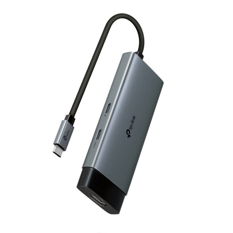 Hub USB Type-C 5 cổng (5 in 1) TP-Link (UH5020C) | 1× HDMI 4K 60Hz, 1× PD 100W, 2x USB-A 3.0, 1x USB-C 3.0