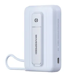 Sạc dự phòng từ tính Movespeed MSP16 22.5W | 10000mAh, Đế dựng, Tích hợp Type C, Blue - Bezon Buôn Ma Thuột