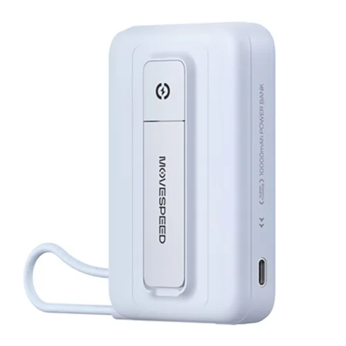 Sạc dự phòng từ tính Movespeed MSP16 22.5W | 10000mAh, Đế dựng, Tích hợp Type C, Blue