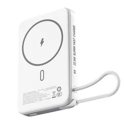 Sạc dự phòng từ tính Movespeed MSP16 22.5W | 10000mAh, Đế dựng, Tích hợp Type C, White - Bezon Buôn Ma Thuột
