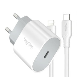Bộ sạc nhanh Veggieg V-M102 PD20W + Cáp Type C sang Lightning 1.2m - Bezon Buôn Ma Thuột
