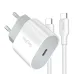 Bộ sạc nhanh Veggieg V-M101 PD20W + Cáp Type C 1.2M (Chuẩn EU) - 2