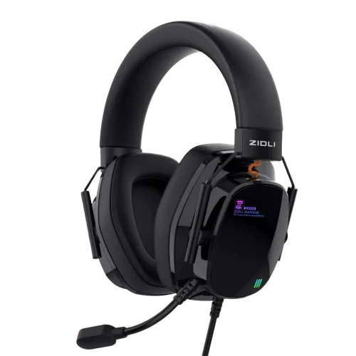 Tai nghe Gaming Zidli ZGH03 Black | 7.1, Driver 50mm, RGB, USB, No Box, Có Dây