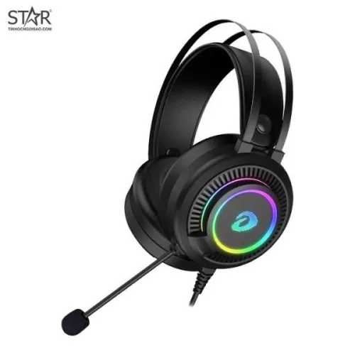 Tai nghe Gaming Dare-U EH416 7.1 | Có dây, Over Ear, RGB, Đen