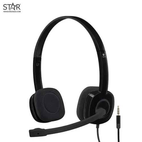 Tai nghe Logitech H151 STEREO | Có dây, On-ear, Đen