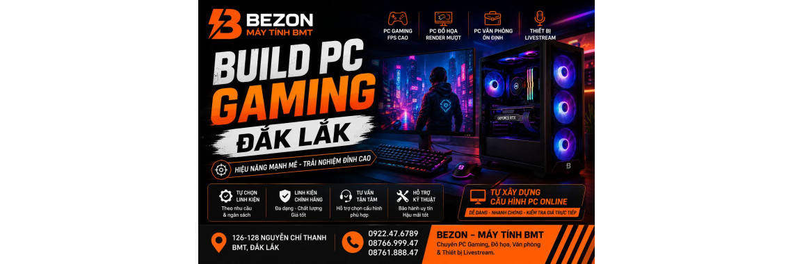 PC Gaming Buôn Ma Thuột 2026 – Cách Chọn Cấu Hình Theo Game & Ngân Sách