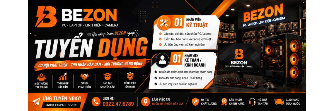 BEZON Tuyển Dụng Nhân Viên Kỹ Thuật & Kinh Doanh Tại Buôn Ma Thuột