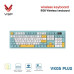 Bàn Phím Giả Cơ Không Dây VSP VK05 Plus| 3 Mode, Min-White-Yellow (KM04-VK05PL0164)