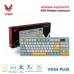 Bàn Phím Giả Cơ Không Dây VSP VK84 Plus| 3 Mode, Min-White-Yellow (KM04-VK84PL0164)