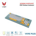 Bàn Phím Giả Cơ Không Dây VSP VK95 Plus | 3 Mode, Min-White-Yellow (KM04-VK95PL0164)
