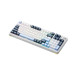 Bàn phím cơ không dây Gaming NewFF JK750 Gradient Blackberry | 3 Mode, RGB, Pin 8000mAh, Switch Transparent PC, Blackberry