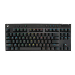 Bàn phím gaming Logitech Pro X TKL Lightspeed | Không dây, Màu Đen