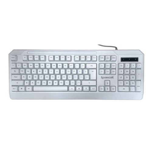 Bàn phím giả cơ gaming Redragon S101-K | Có dây, Fullsize, RGB, White