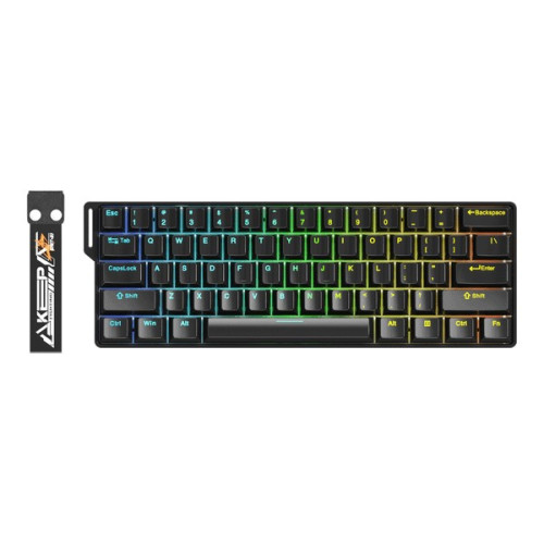Bàn phím gaming Dare-U EK60 | Rapid Trigger, Có dây, YULONG / FIRE Magnetic Switch, RGB, Đen
