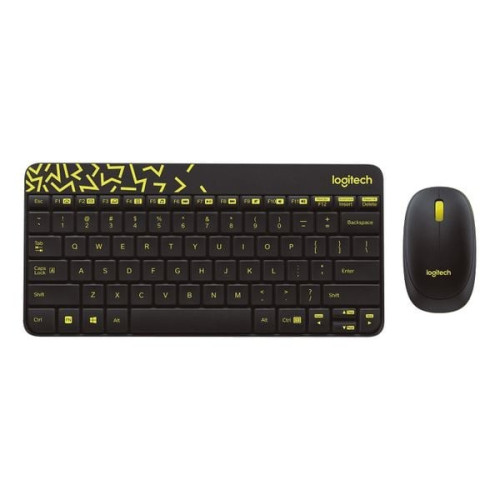 Combo bàn phím chuột không dây Logitech MK240 | 2.4GHz, Compact, màu đen