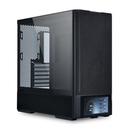 Thùng máy Lian Li Lancool 207 Black (CASELL207DX) | ATX, Kèm sẵn 4 Fan, LCD 6 inch