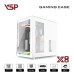 Thùng máy VSP E-ROG ES1 (Đen) Gaming