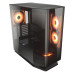 Thùng máy Cougar FV 270 RGB 4F (Kèm Sẵn 4 Fan ARGB) | Mid Tower, Kính cường lực, Đen