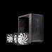 Thùng máy EINAREX PM150 RGB M-ATX | Kèm 3 Fan ARGB, Kính cường lực, Đen
