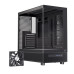 Thùng máy EINAREX S500 Core Black F-ATX | Kèm 1 Fan Đen, Kính cường lực, Đen