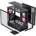 Thùng máy EINAREX S500 Core Black F-ATX | Kèm 1 Fan Đen, Kính cường lực, Đen