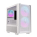 Thùng máy EINAREX PM150 RGB M-ATX | Kèm 3 Fan ARGB, Kính cường lực, Trắng