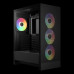 Thùng máy Gamdias Aura GC15 ARGB F-ATX (Kèm sẵn 4 Fan ARGB) | Mid Tower, Kính cường lực, Đen