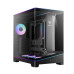 Thùng máy Gamdias Atlas P6 CG (Kèm sẵn 4 Fan ARGB) | F-ATX, Mid Tower, Kính cường lực, Đen