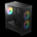 Thùng máy Gamdias Aura GC15M ARGB M-ATX (Kèm Sẵn 3 Fan ARGB) | Micro Tower, Kính cường lực, Đen