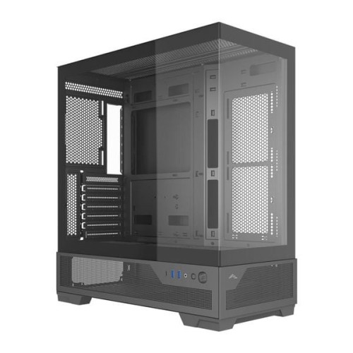 Thùng máy hồ cá SAMA V43E (Chưa kèm Fan) | F-ATX,  Mặt kính, Đen