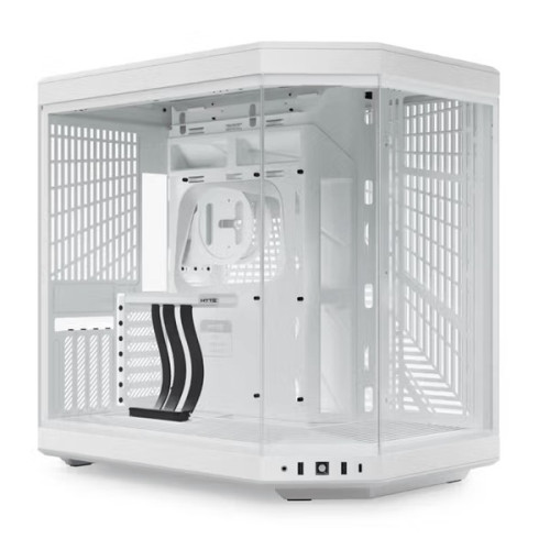 Thùng máy Hyte Y60 BlackCherry (CS-HYTE-Y60-BR) | Mid-Tower, Dual Chamber, Kèm sẵn Riser PCIe 4.0, Đen Đỏ