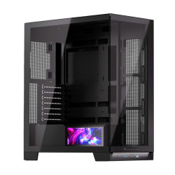 Thùng máy Leopard AX-8 LCD (Không kèm Fan) | Mid Tower, ATX/M-ATX/ITX, ARGB, Kính cường lực, Đen
