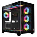 Thùng máy Magic Gaming GA-02 Curved F-ATX Support AIO 360 (Hồ Cá) Không Kèm Sẵn Fan - Đen